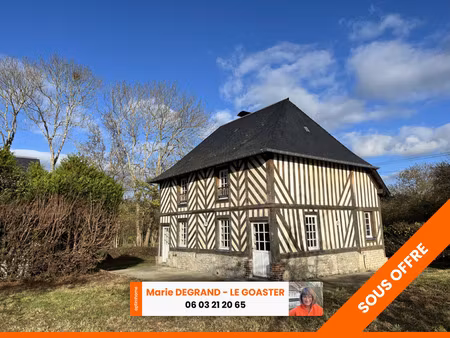 dozule - maison de caractère - 95 m2 - 2 chambres - terrain 1600 m2 - parking