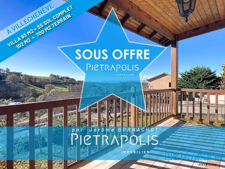 vente villa 4 pièces 93 m² à tarare (69170)  230 000 €