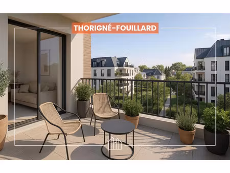 vente appartement neuf 3 pièces 67m2 thorigné-fouillard - 256948 € - surface privée