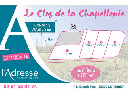 achat terrain 1 424m²