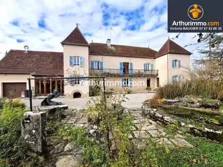 savigny-en-revermont (71)  à vendre maison en pierres de prestige  252 m²  parc clos et...