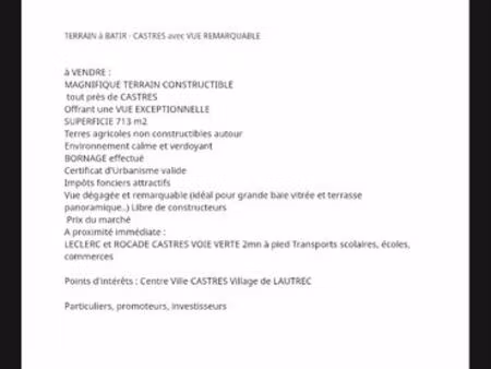 terrain constructible