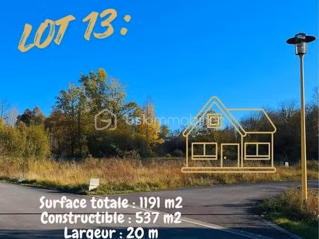 terrain constructible viabilisé à vendre