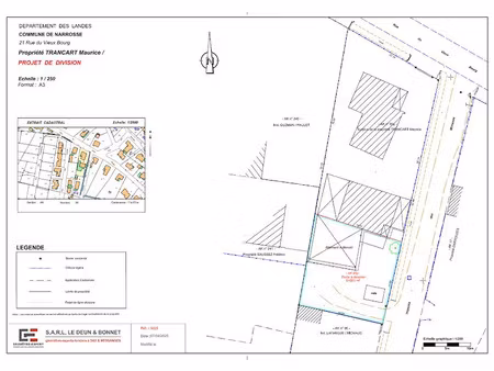 vente terrain 351 m² à dax (40100)  55 000 €