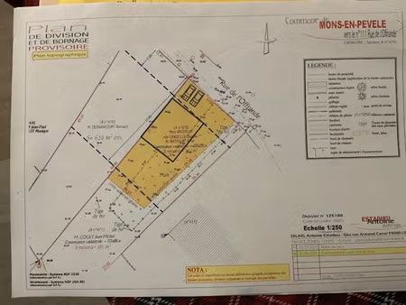 vente terrain 332 m² à mons-en-pévèle (59246)  80 300 €