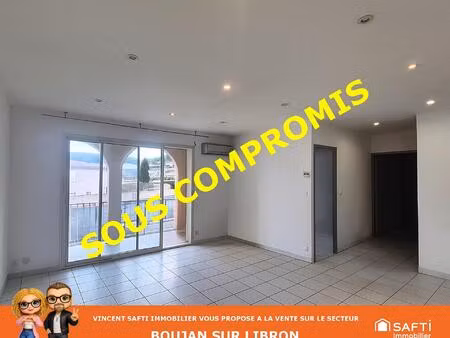 boujan sur libron - appartement t3 - 65 m² - parking