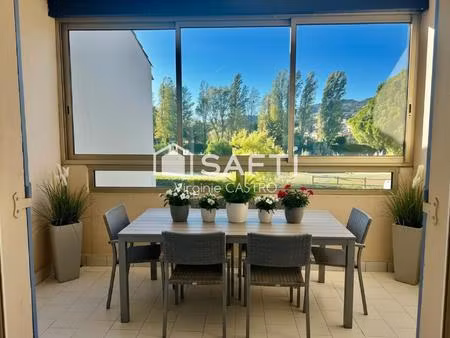 studio avec vue degagee - loggia & parking - proche mer