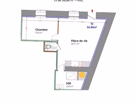 appartement t2  à vendre en vefa  résidence principale ou investissement locatif
