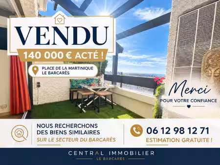 vendu! le barcarès superbe duplex avec vue à 180o sur le lac