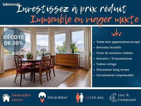 ? découvrez en exclusivité cet immeuble de caractère au centre de gérardmer