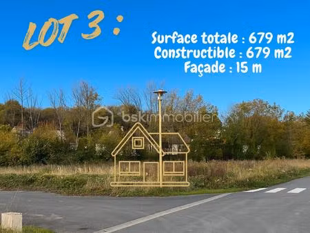 terrain de 679 m² à neufchatel-sur-aisne