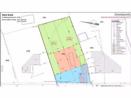 ruime bouwgrond van 13a 73ca met diverse ontwikkelingsmogelijkheden in genk-sledderlo