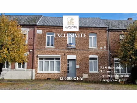 achat maison 6 pièces 153m² landrecies 59550