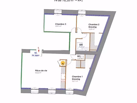 vente appartement 4 pièces 79 m² thézan-lès-béziers (34490)