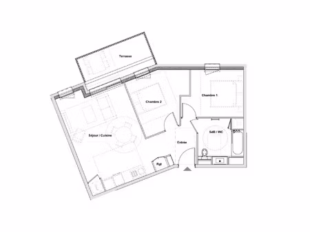 vente appartement 3 pièces 59 m² riom (63200)