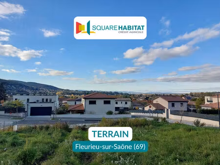 vente terrain 793 m² fleurieu-sur-saône (69250)