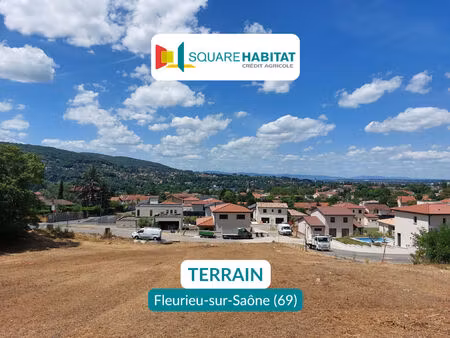 vente terrain 1192 m² fleurieu-sur-saône (69250)