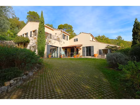 villa grasse 10 pièces 240 m² en 2 habitations sur oliveraie de 5147 m² vue mer