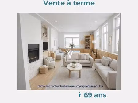 vente à terme - maison t5 de 168 m2 avec parking - monsieur 69 ans libre d’occupation dans