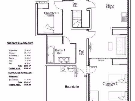 vente appartement 4 pièces 82 m² bretignolles-sur-mer (85470)