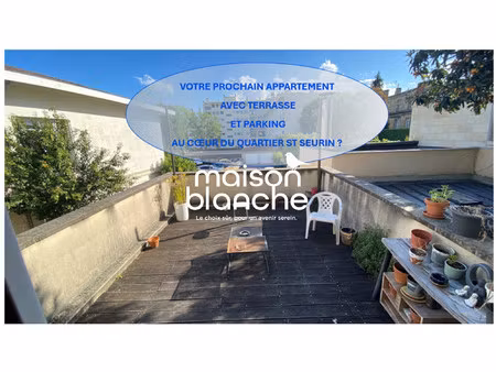 bordeaux st seurin : appartement t5 de 123m2 aménagés avec ter