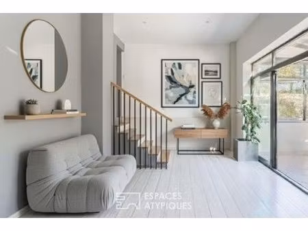 maison années 30 et son extension contemporaine avec jardin paysagé