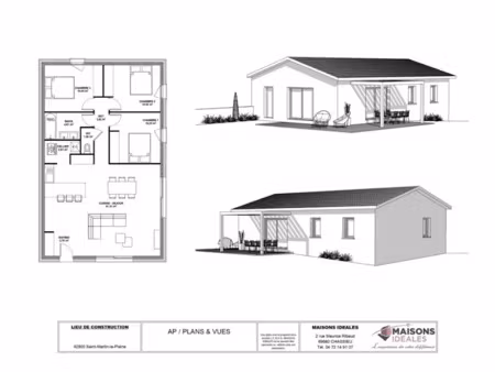 vente maison neuve 87 m² à saint-martin-la-plaine (42800)  385 000 €