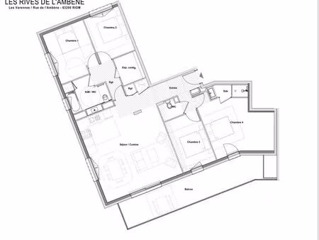 vente appartement 5 pièces 118 m² riom (63200)