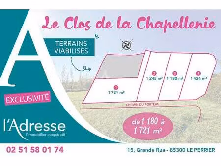 terrain constructible viabilisé à vendre