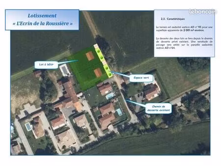 terrain 900 m² saint andre de corcy