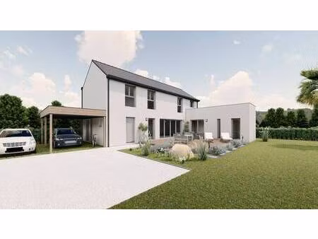 terrain avec maison neuve à vendre