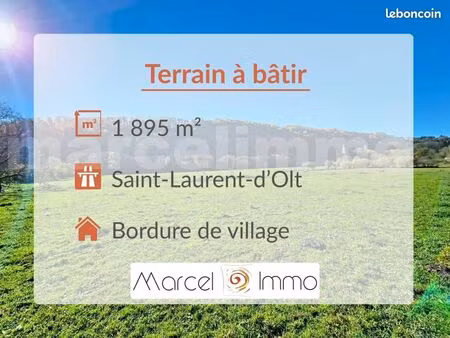 terrain 1 895 m² saint laurent d olt