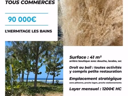 boutique 41 m² saint-paul