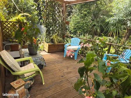 maison de charme f5 dans un écrin de verdure à petite-île