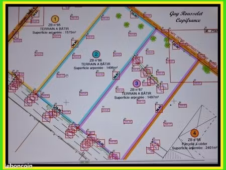 terrain 1 497 m² courcelles les semur