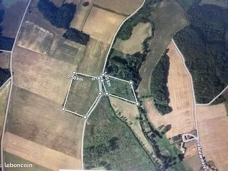 terrain de loisirs 42000 m2 / chasse/ peche poteau *elc sur terrain