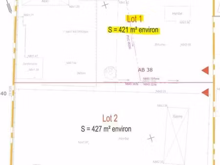 terrain à bâtir de 421 m² – monestier-de-clermont