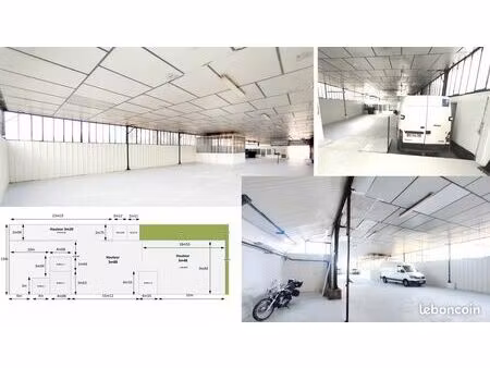 local commercial professionnel  600 m² bureaux fibre 220v/380v  parking fermé