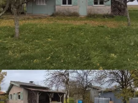 très jolie verger avec petit chalet et eau courante