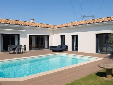 maison contemporaine plain-pied 168 m² avec piscine – bouc-bel-air (secteur sauvecanne)