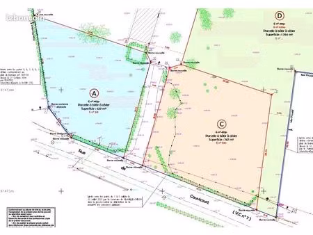 terrain à bâtir de 767m² hameau de cauvicourt