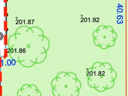 terrain viabilisé de 965m2