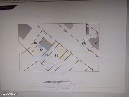 terrain sur la commune amilly proche bourg