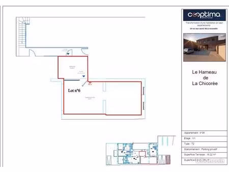 appartement 2 pièces 38 m²