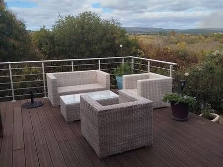 gigean (34) villa t5 117m² - 3 faces - garage  piscine  terrain 391m²