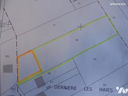 terrain 1559 m² mont st eloi