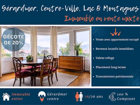 vente immeuble 12 pièces 380 m² à gerardmer (88400)  681 458 €