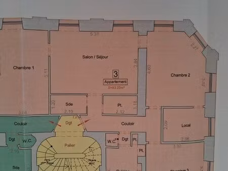 a louer 4 pièces 99 m2 besançon centre