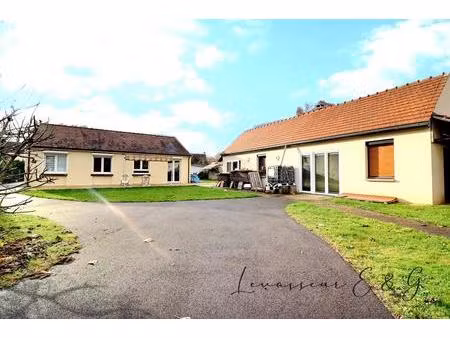 mouy 60250 - plain pied 4 chambres avec grande dépendances sur 1630m² de terrain
