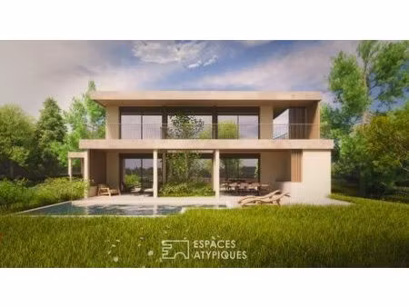 projet de construction d'une maison contemporaine de 210m2 habitable à proximité du centre